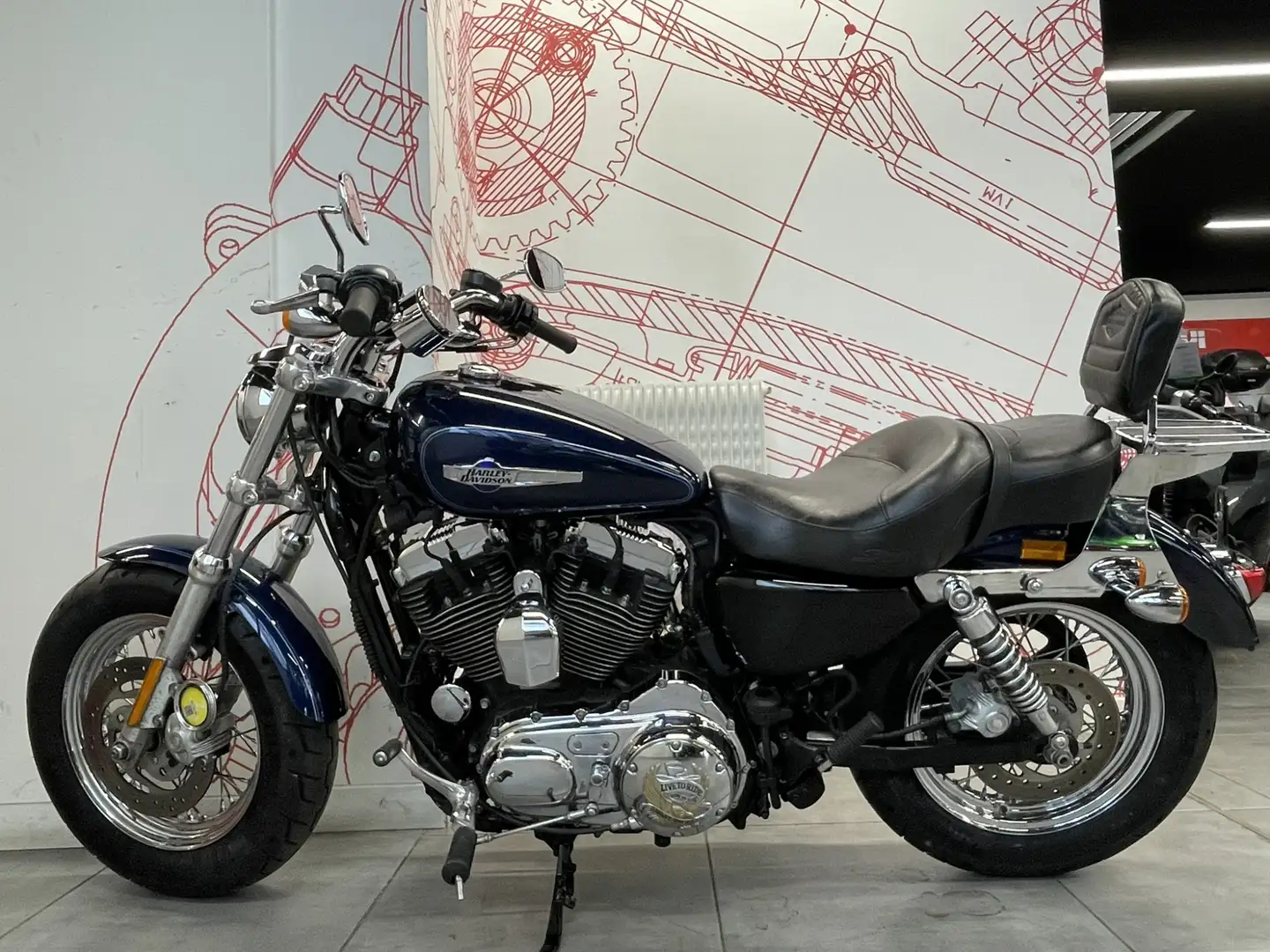 Harley-Davidson Sportster 1200 Bleu - 2