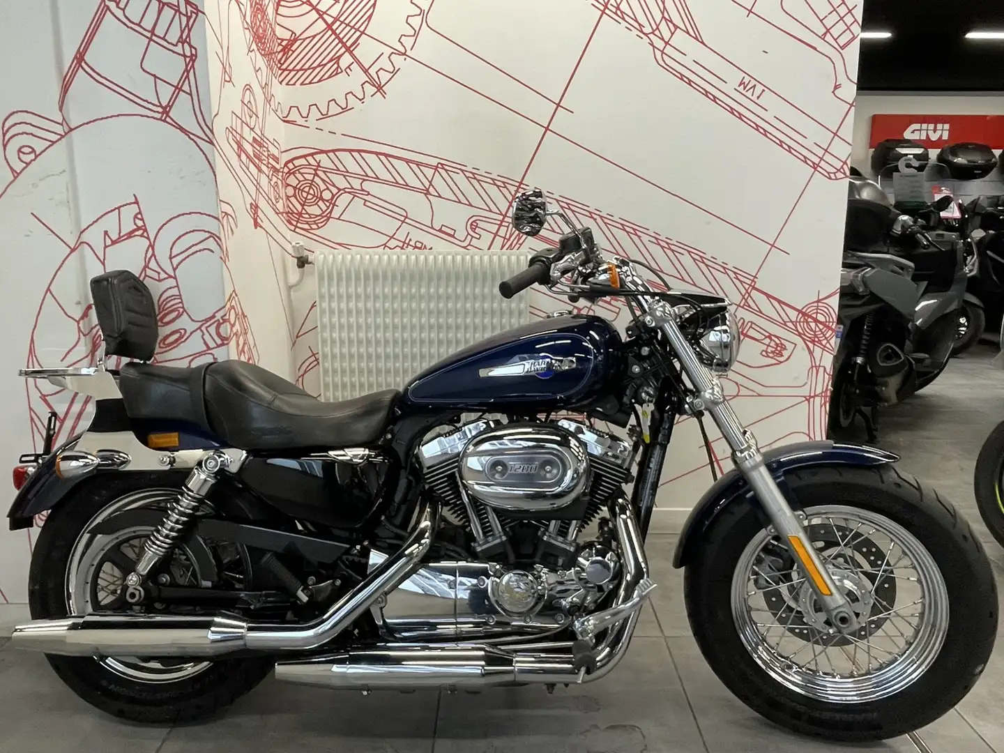 Harley-Davidson Sportster 1200 Bleu - 1