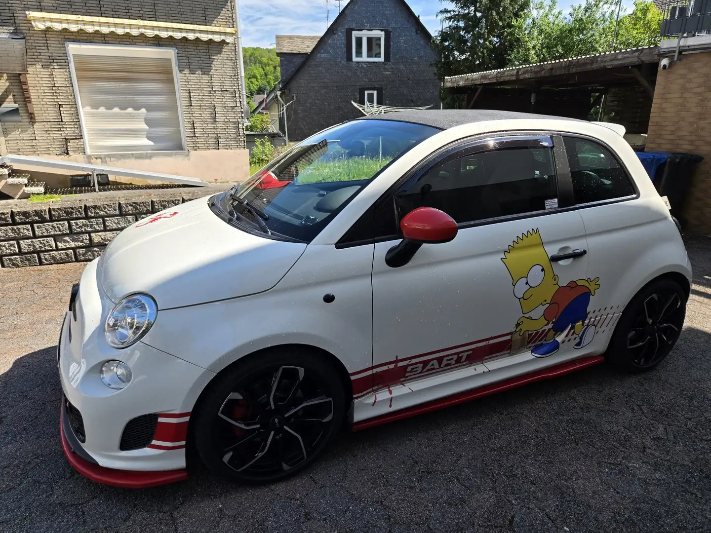 Abarth 500C 595 C Turismo PDC G-Tech Interscoop Weiß - 1