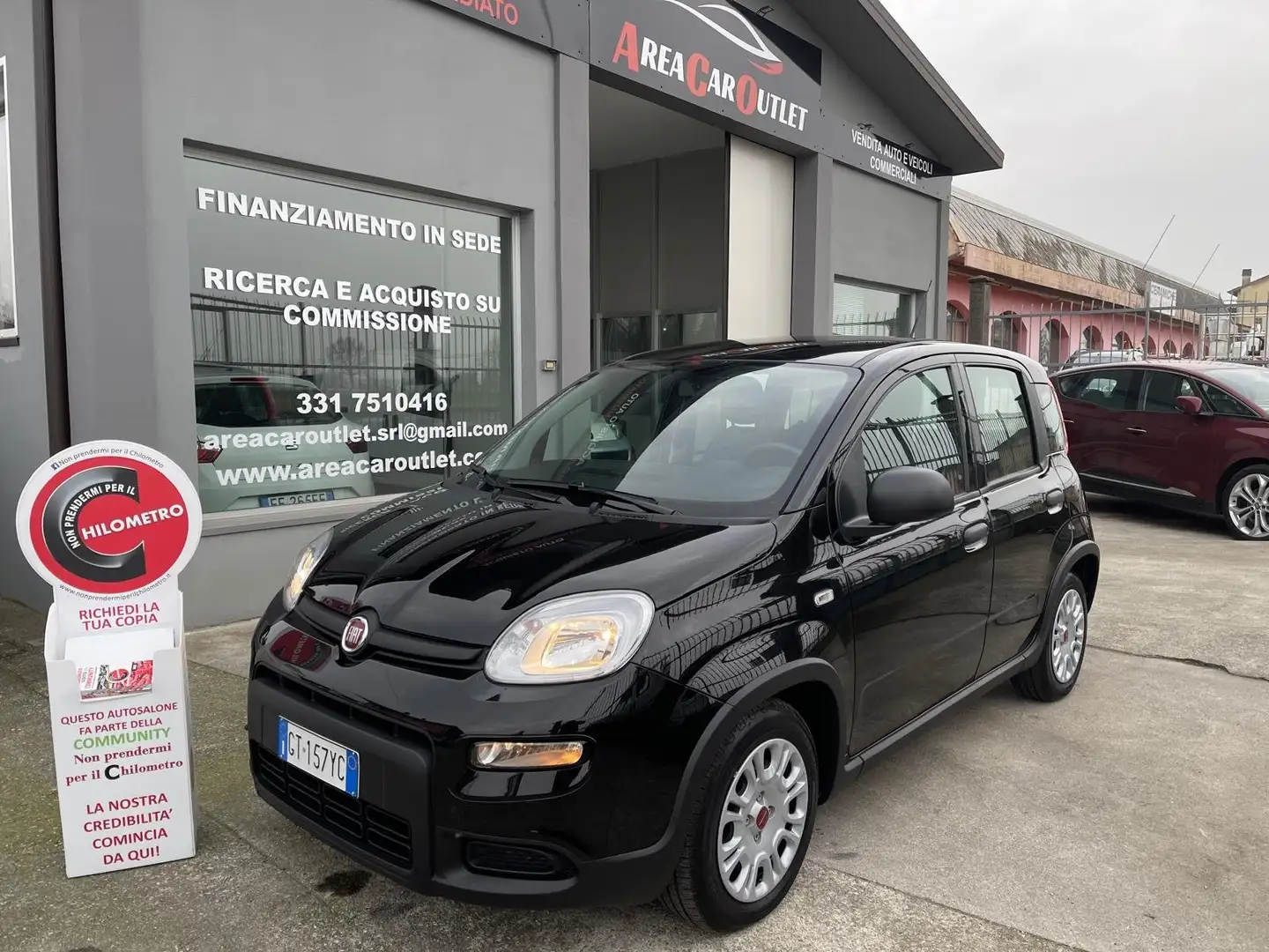 Fiat Panda 1.0 firefly hybrid*2024*KM 15.087*GARANZIA FIAT Noir - 1
