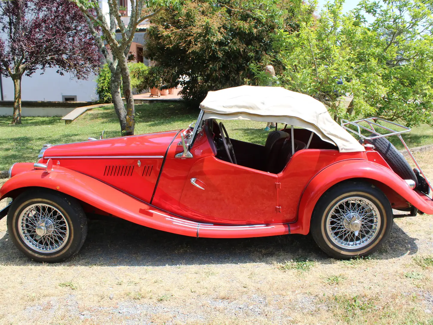 MG Midget TF DEL 1953 ISCRITTA ASI TARGA ORO Rojo - 2