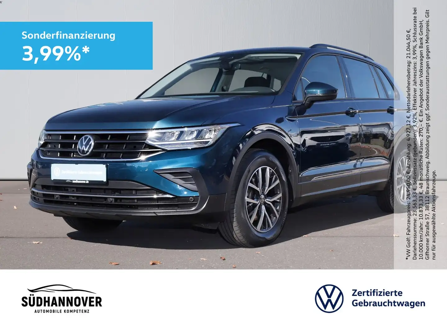 Volkswagen Tiguan Life 2.0 TDI DSG NAVI+LED+SHZ+PDC+GRA Blau - 1