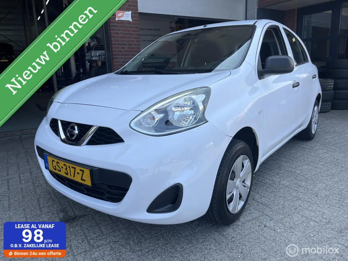 Nissan Micra 1.2 Visia Pack AIRCO*BLUETOOTH* Blanc - 1