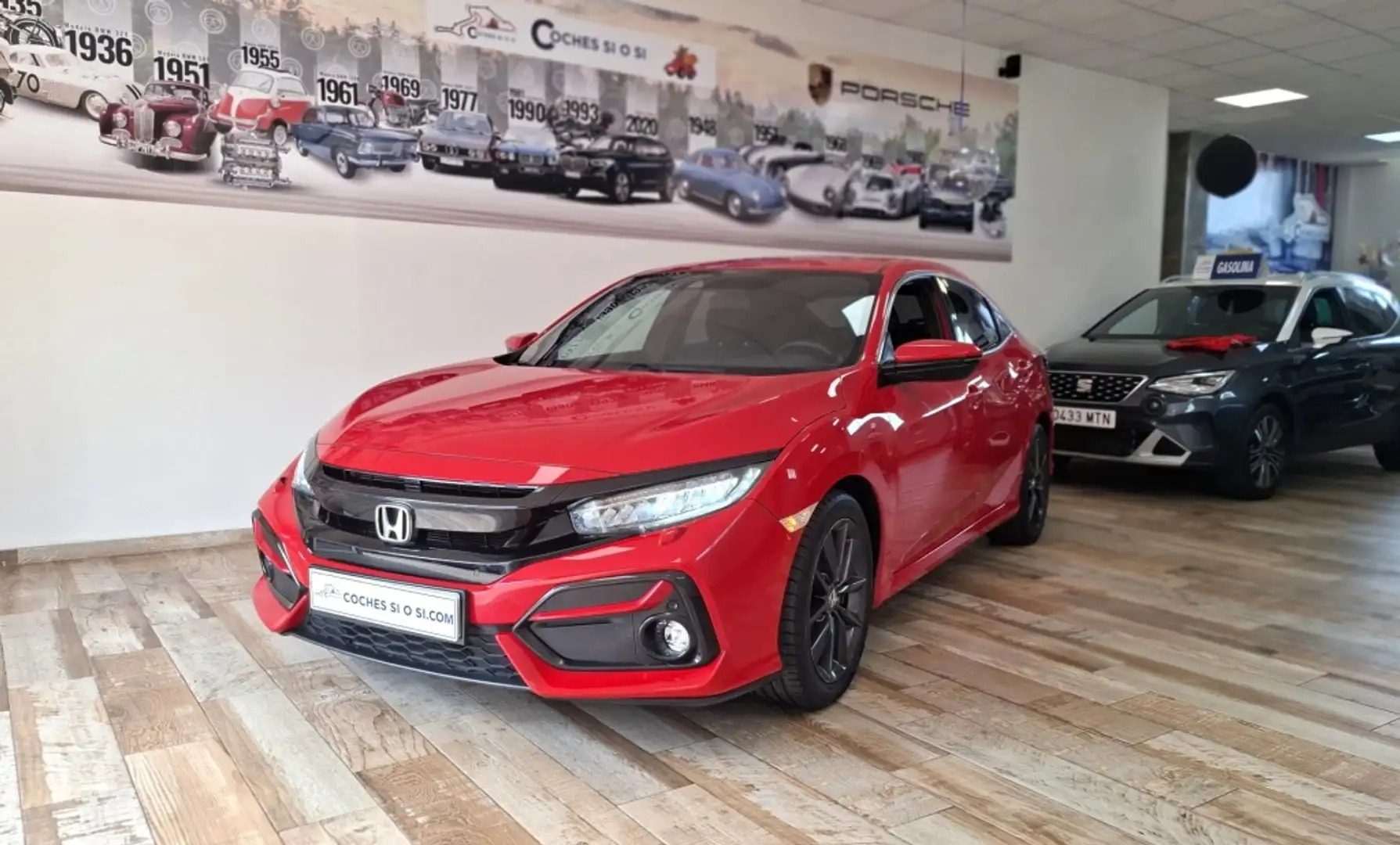 Honda Civic 1.0 VTEC Turbo Elegance Navi Rouge - 1