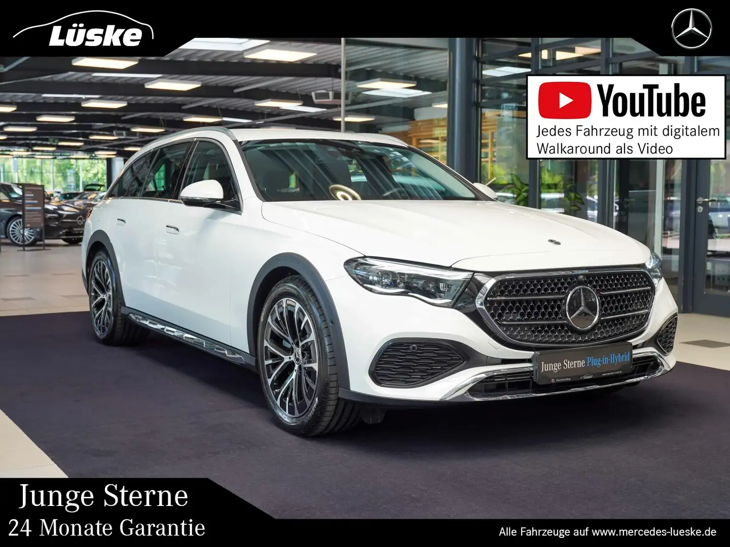Mercedes-Benz E 300 E 300 de T 4M All-Terrain Fahrassistenz AHK 360° Weiß - 1