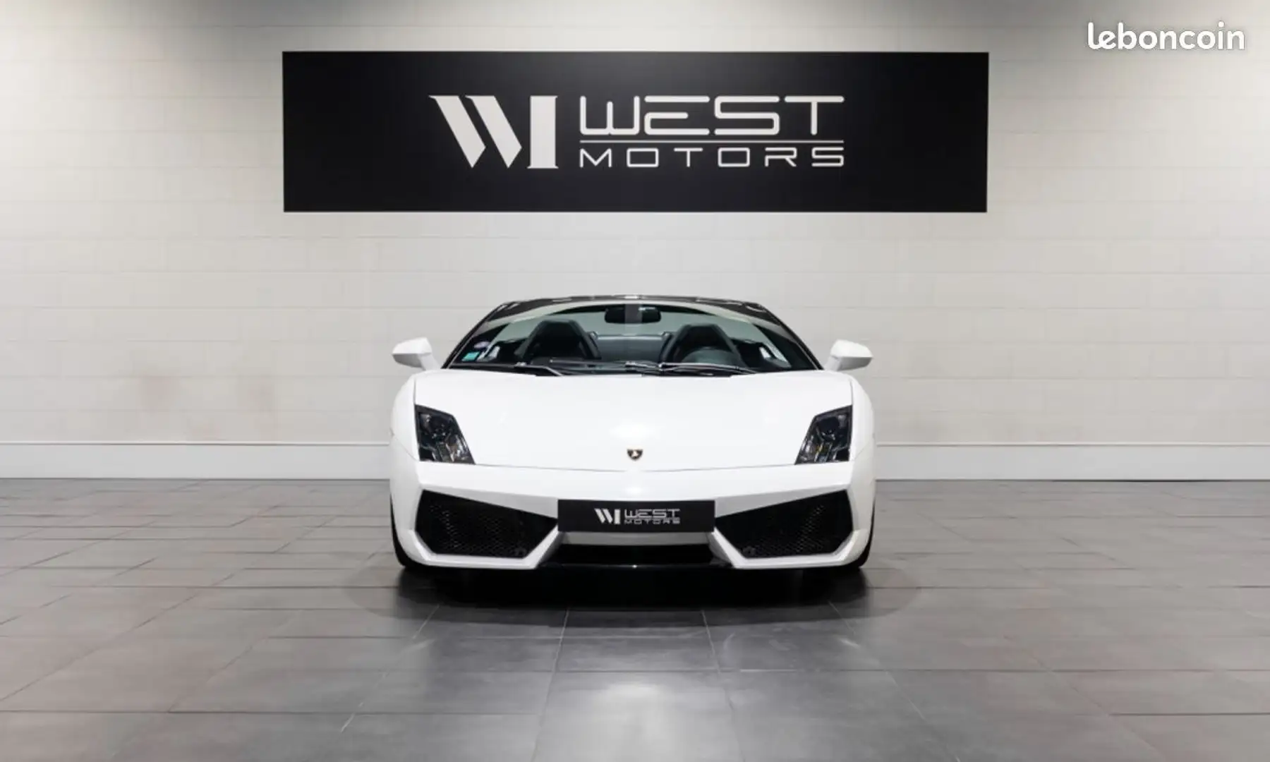 Lamborghini Gallardo LAMBORGHIN LP560-4 IMMAT France LIFT Sièges chauffants 953E-MOIS Blanc - 2