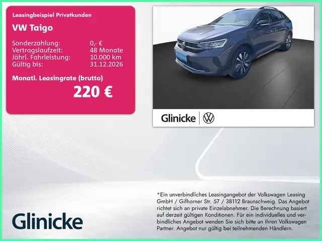 Volkswagen Taigo 1.0 TSI Goal Klima LED RFK ACC Sitzheizung