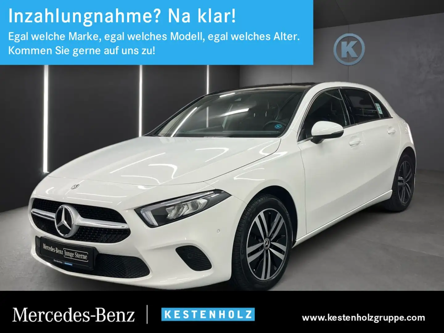 Mercedes-Benz A 250 e Progressive PANO+KAMERA+AMBIENTE+PTS+DAB Weiß - 1