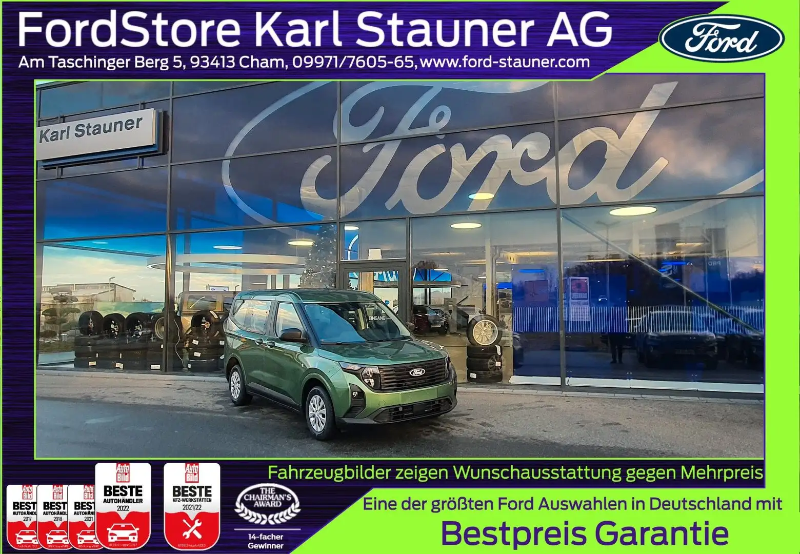 Ford Tourneo Courier Active 1.0 EcoBoost NEUES MODELL Biały - 1
