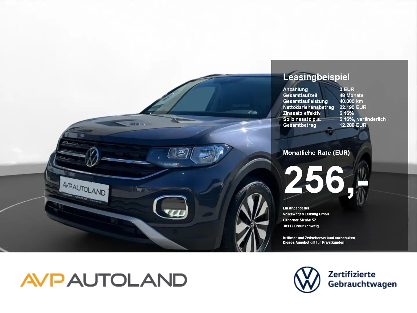 Volkswagen T-Cross 1.0 TSI MOVE | NAVI | AHK | ACC | SITZH. Grau - 1