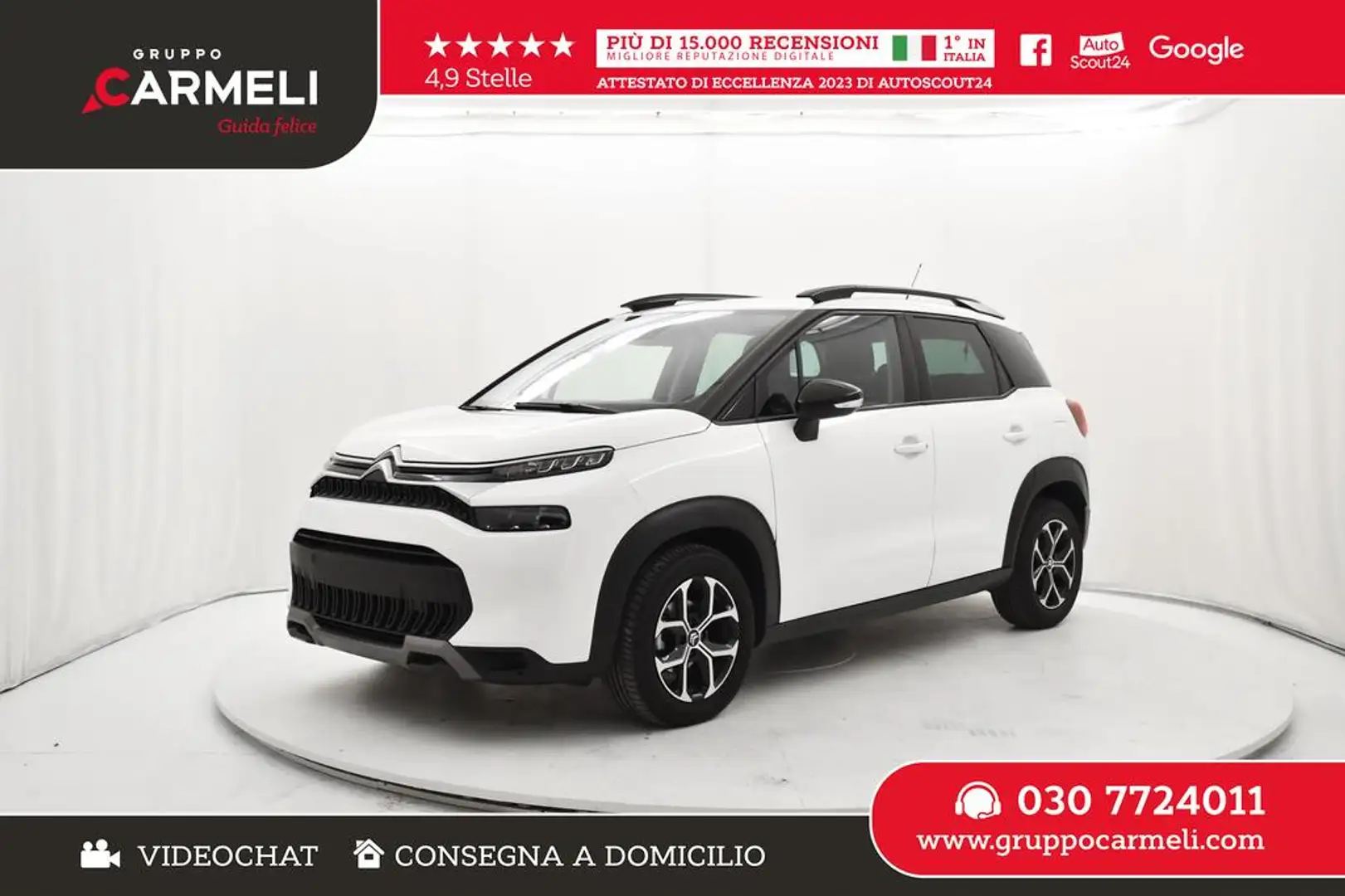 Citroen C3 Aircross 1.5 bluehdi Plus s&s 110cv Bianco - 1