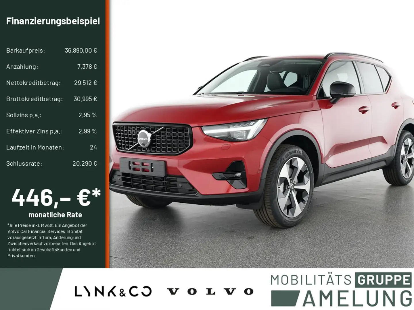 Volvo XC40 B3 B Plus Dark H/K FACEL. LED 360° PANO Rot - 1