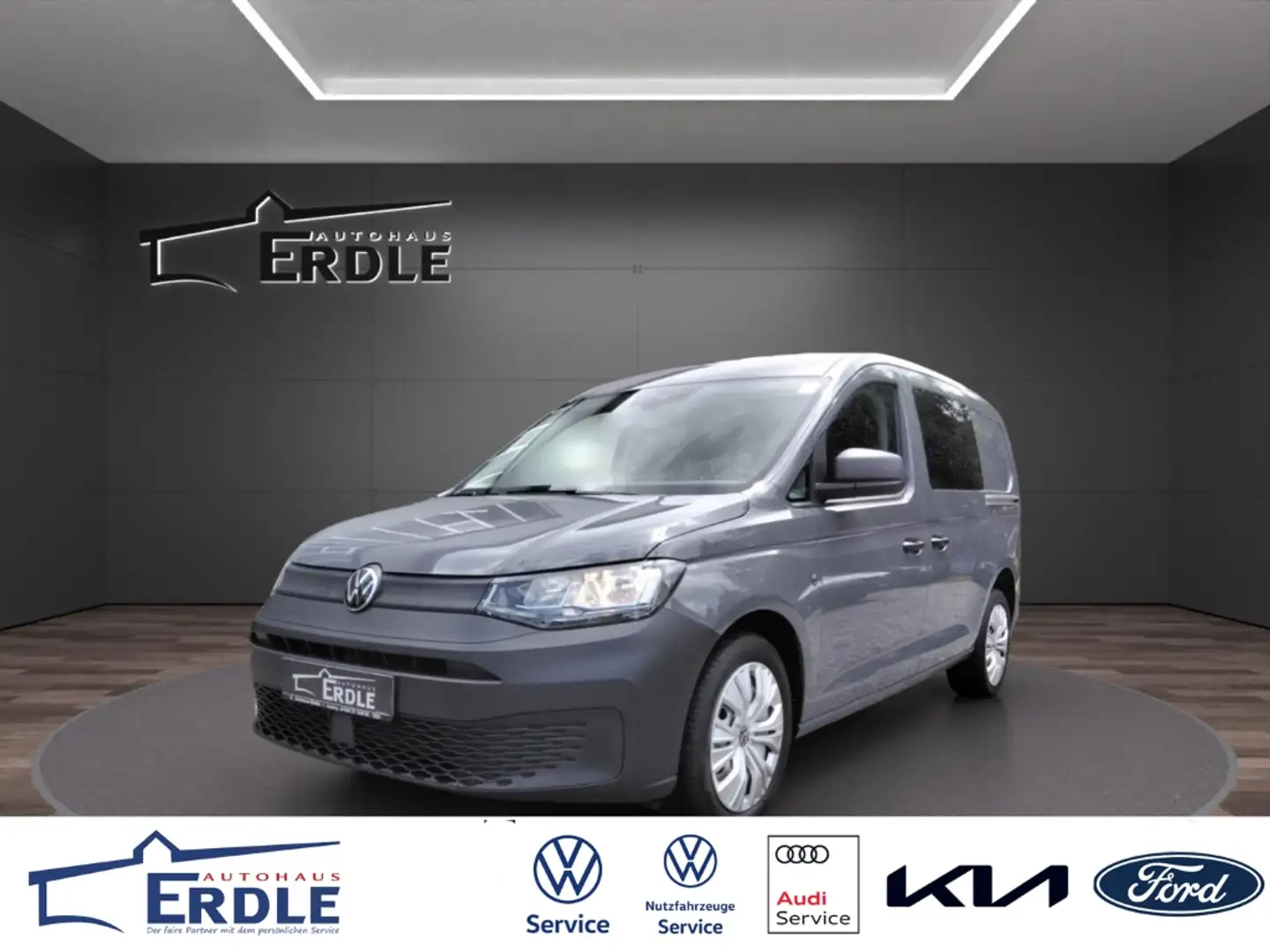Volkswagen Caddy Cargo 1.5 TSI DSG *AHK *Stand-Hzg *2 x Schiebe Grau - 1