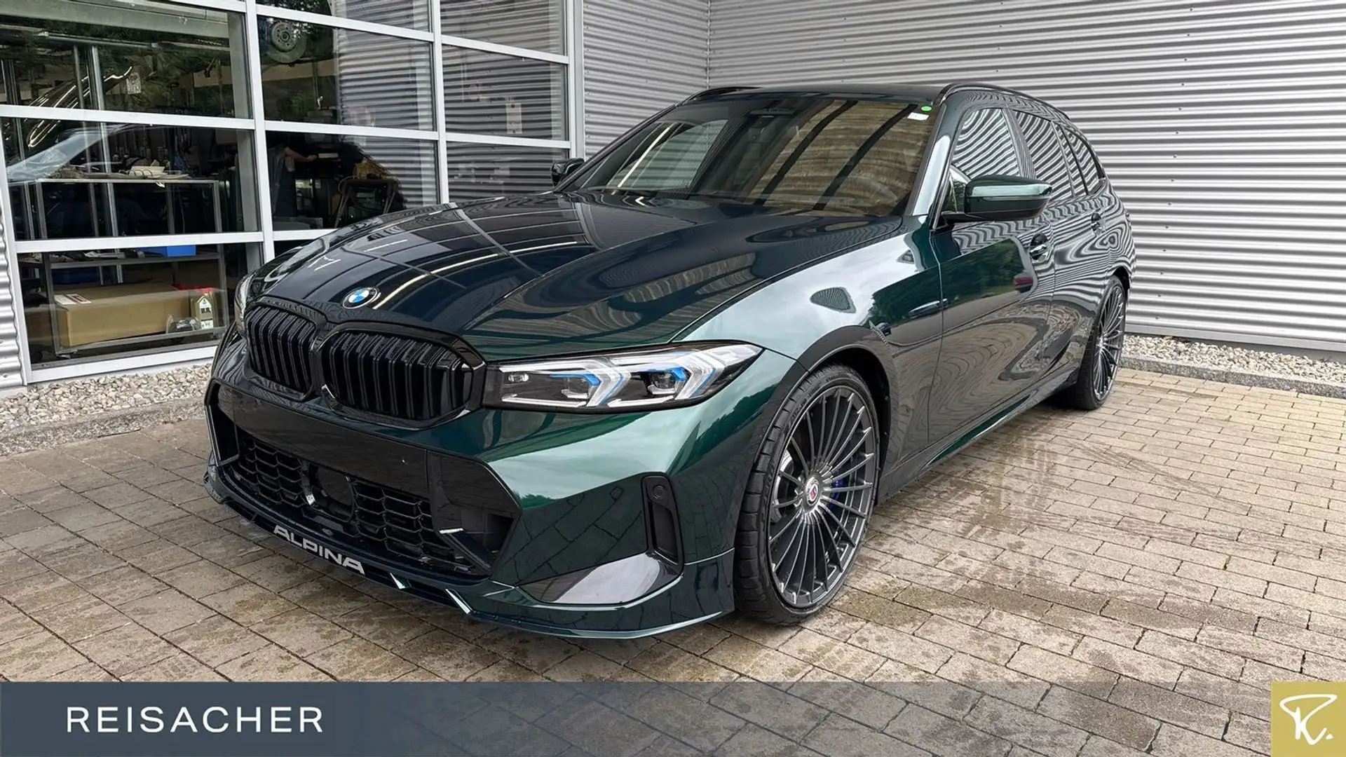 Alpina B3 D3 A S Tou Pano,AHK,el.Sitz+Mem,DAProf,Leder,Aut Grün - 1