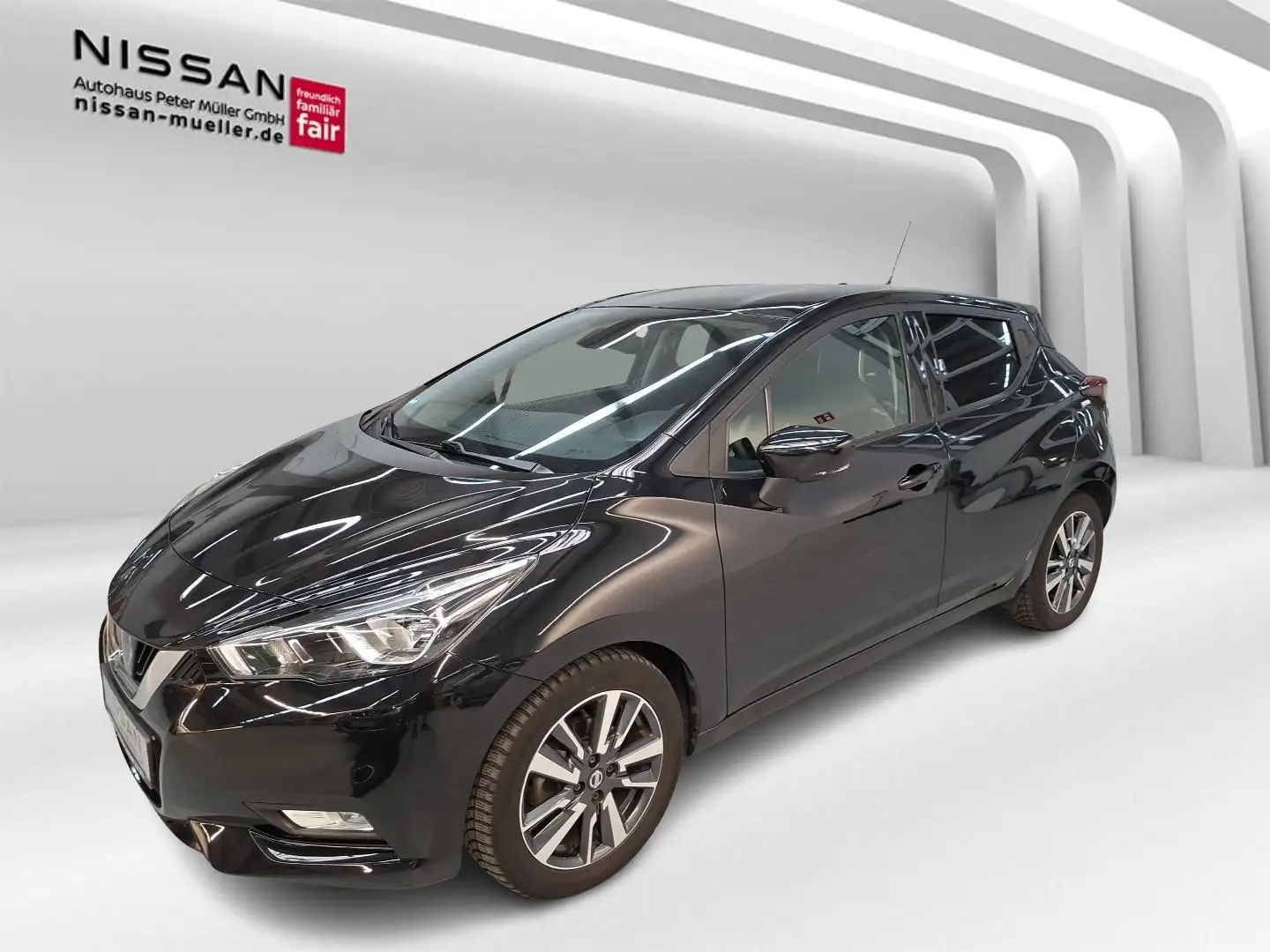 Nissan Micra 1.0 71PS 5MT ACENTA Design Winter Technik I Zwart - 1