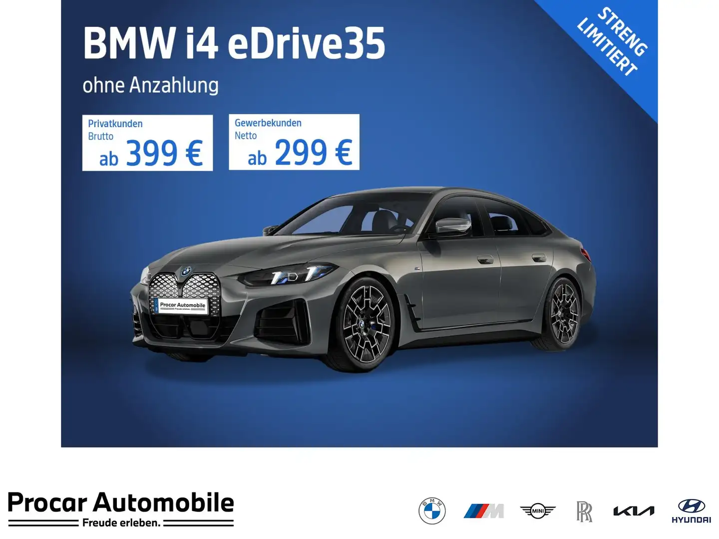 BMW i4 eDrive35   NAVI LED PDC V+H Parkass. Klima Schwarz - 1