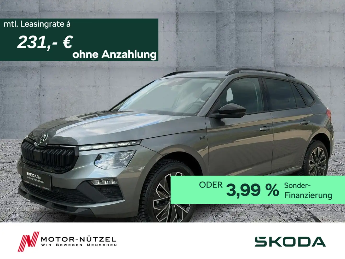 Skoda Kamiq 1.0 TSI SELECTION MATRIX+NAVI+ACC+DAB+RFK Grau - 1