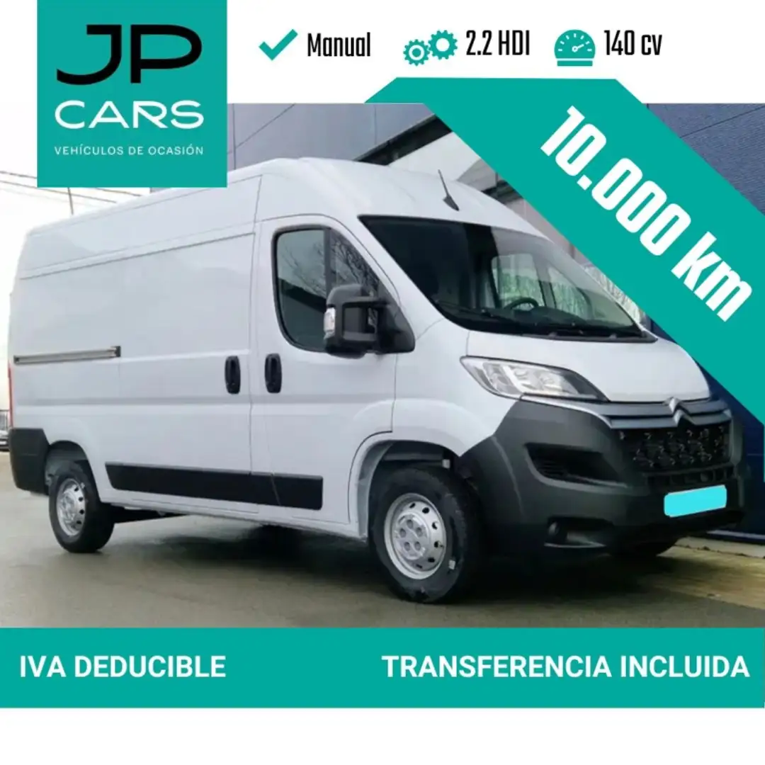 Citroen Jumper Fg. 2.2BlueHDi 33 L2H2 S&S 140 Blanc - 1