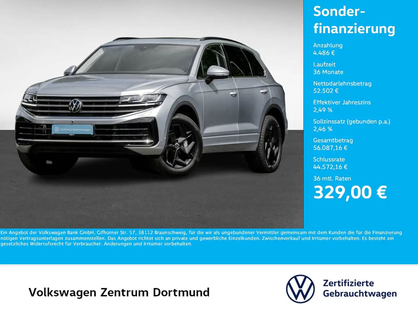 Volkswagen Touareg V6 TSI ELEGANCE NEUESMODELL PANO AHK 19Z Zilver - 1