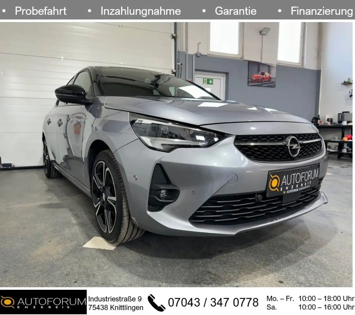 Opel Corsa F 1.2 Turbo GS-LINE *LED*R-KAMERA*SPUR-ASS* Silber - 1
