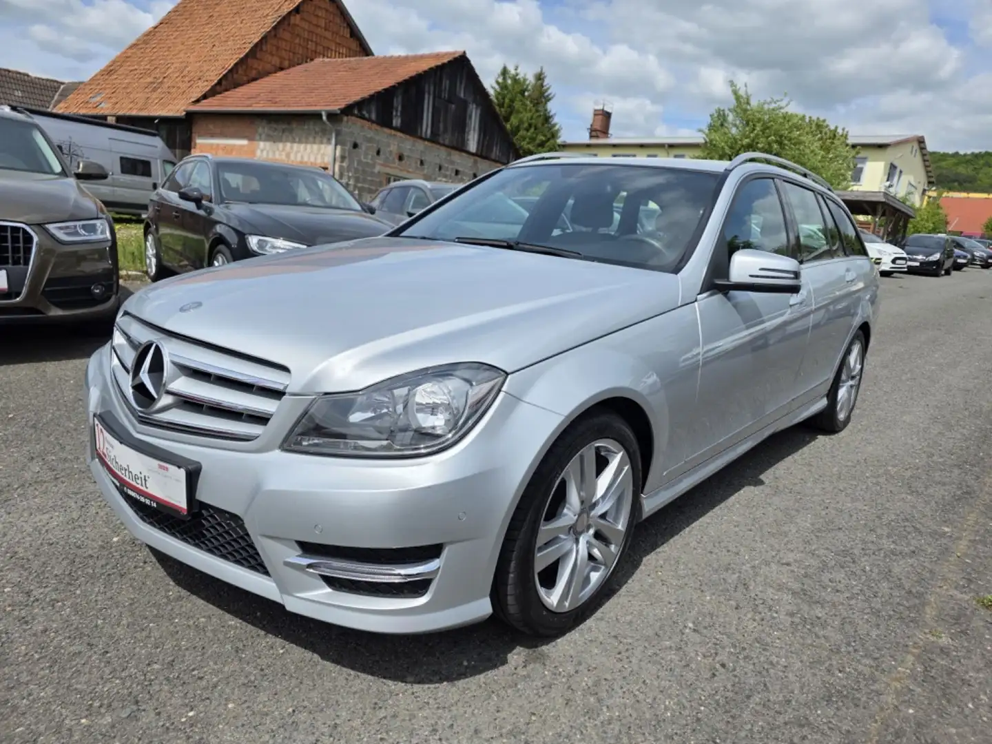 Mercedes-Benz C 200 T-Modell C 200 AMG-Line Automatik Navi Tempo Silber - 1