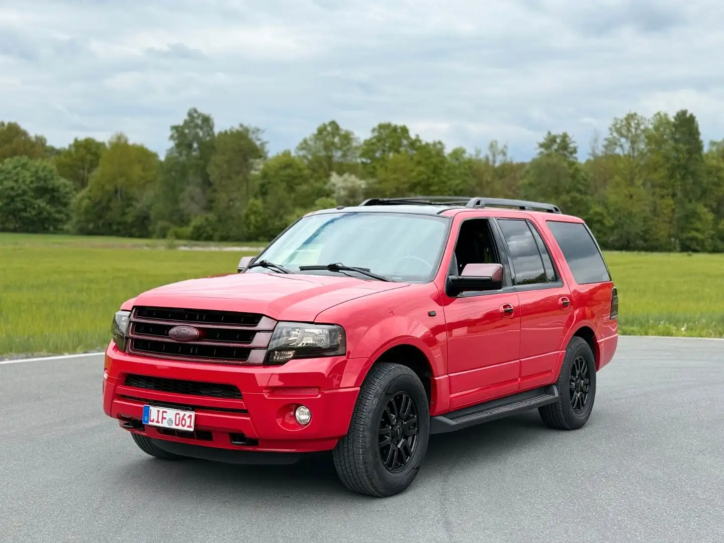 Ford Expedition 7 Sitze LPG Leder Rot - 1