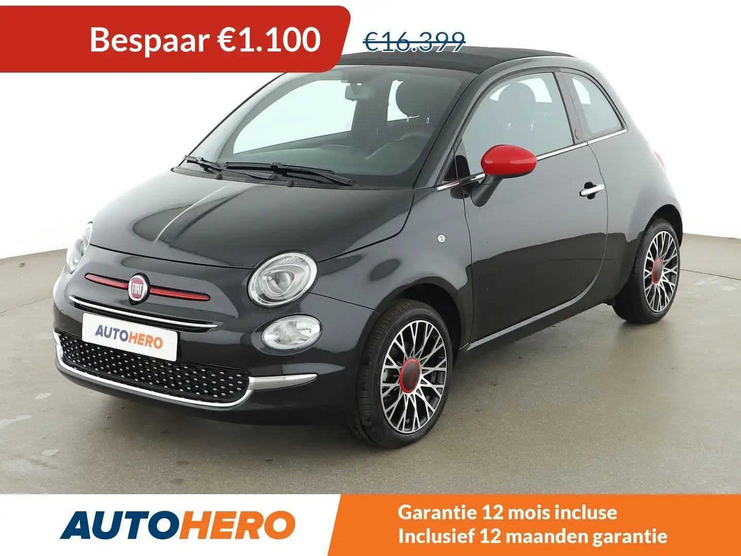 Fiat 500C 1.0 Mild-Hybrid Red Noir - 1