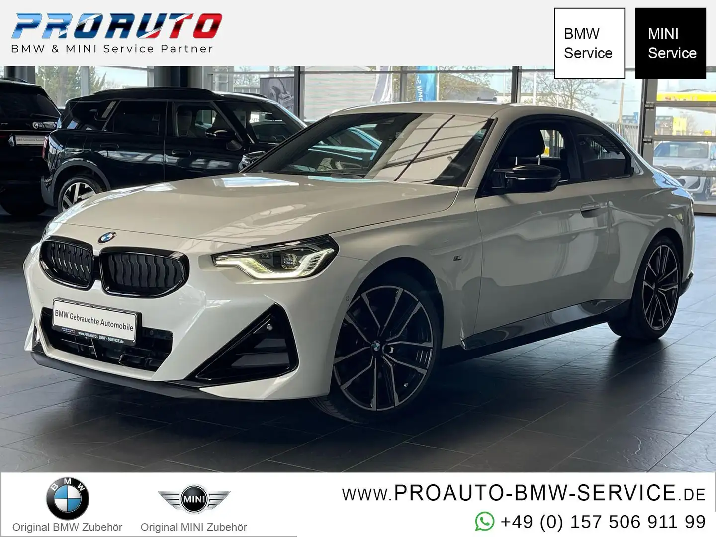 BMW M240i xDrive A-LED/RFK/HUD/LiveCoPro/KomfZG. Weiß - 1