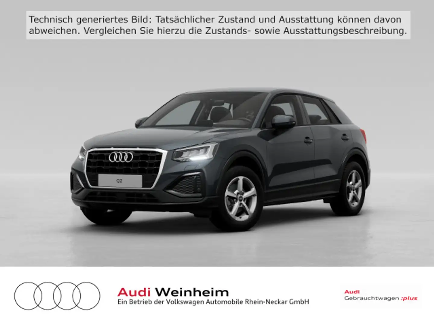 Audi Q2 TFSI S-tronic LED Navi uvm Grigio - 2