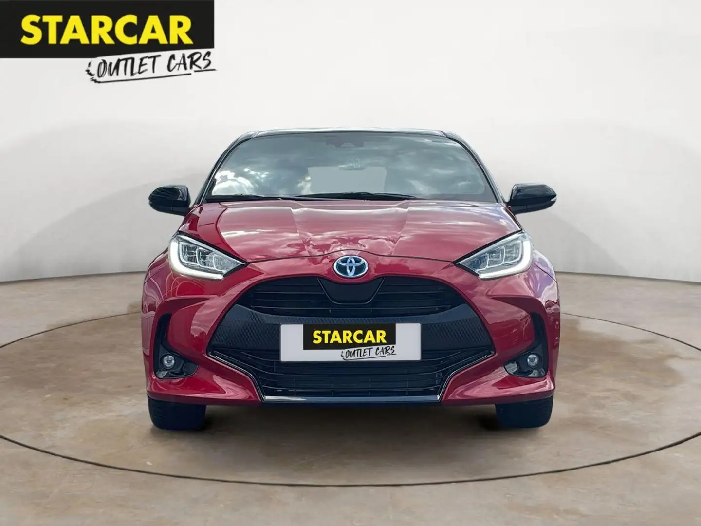 Toyota Yaris STYLE HYBRID+NAVI+LED+ACC+CARPLAY+ANDROID+SHZ+DAB+ Czerwony - 2
