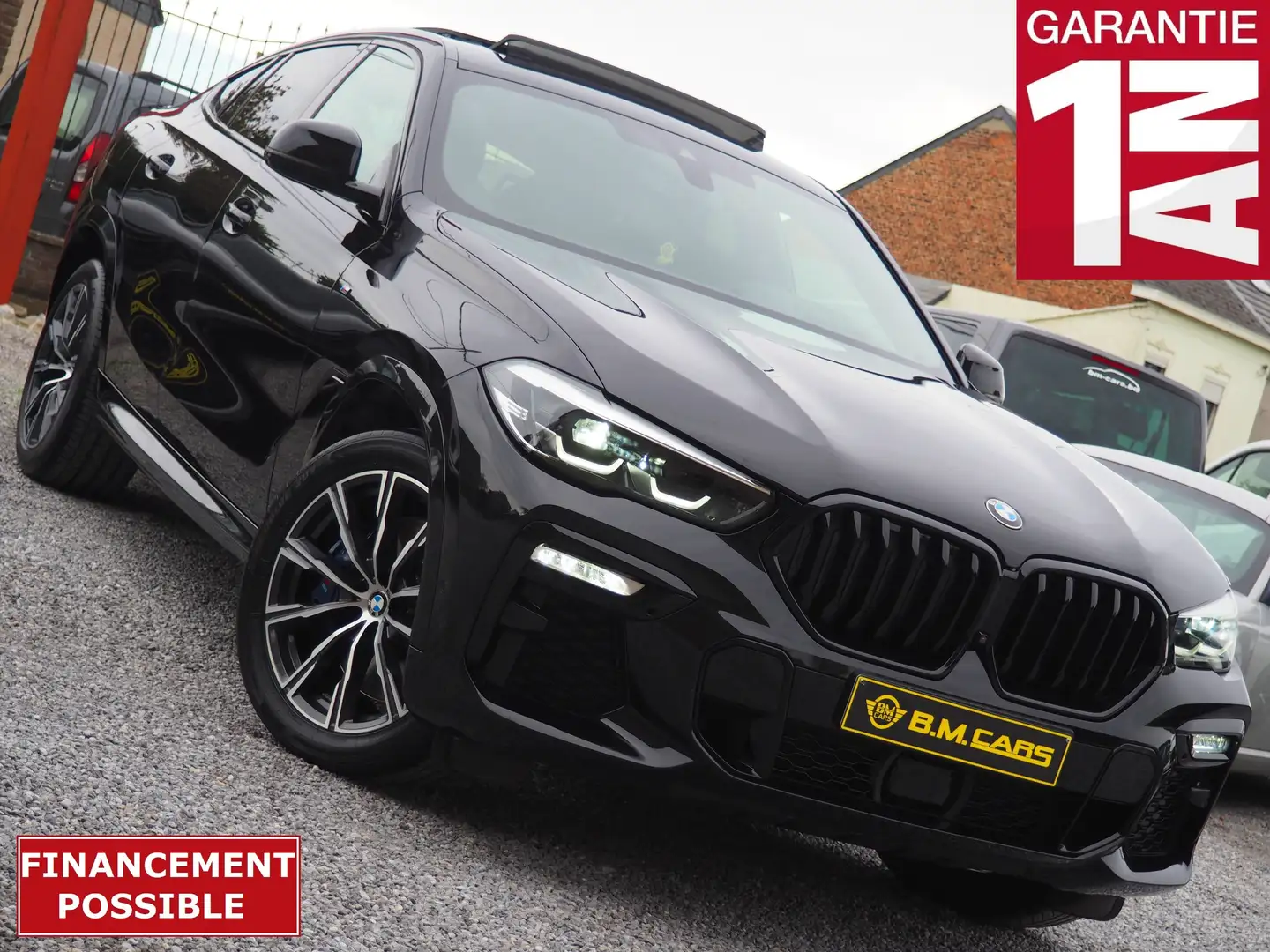 BMW X6 3.0 dAS xDrive30✅PACK M✅CUIR-GPS-LED-PANO-FULL Noir - 1