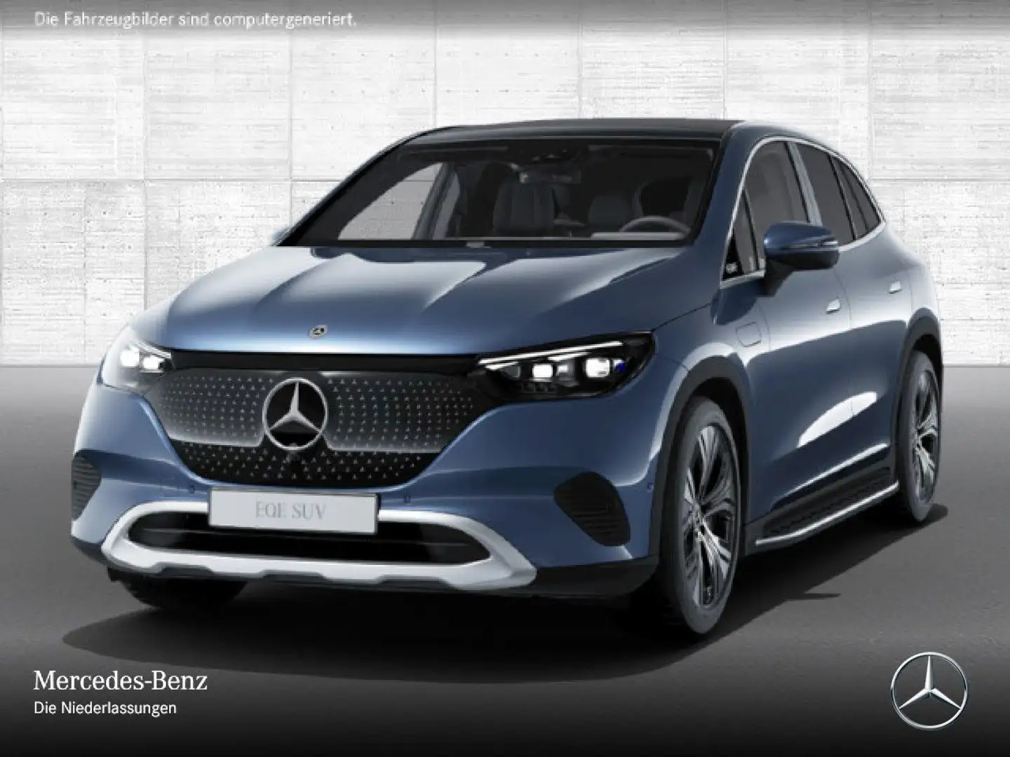 Mercedes-Benz EQE SUV EQE 300 AVANTG+PANO+AHK+BURMESTER+SITZKLIMA Blau - 2