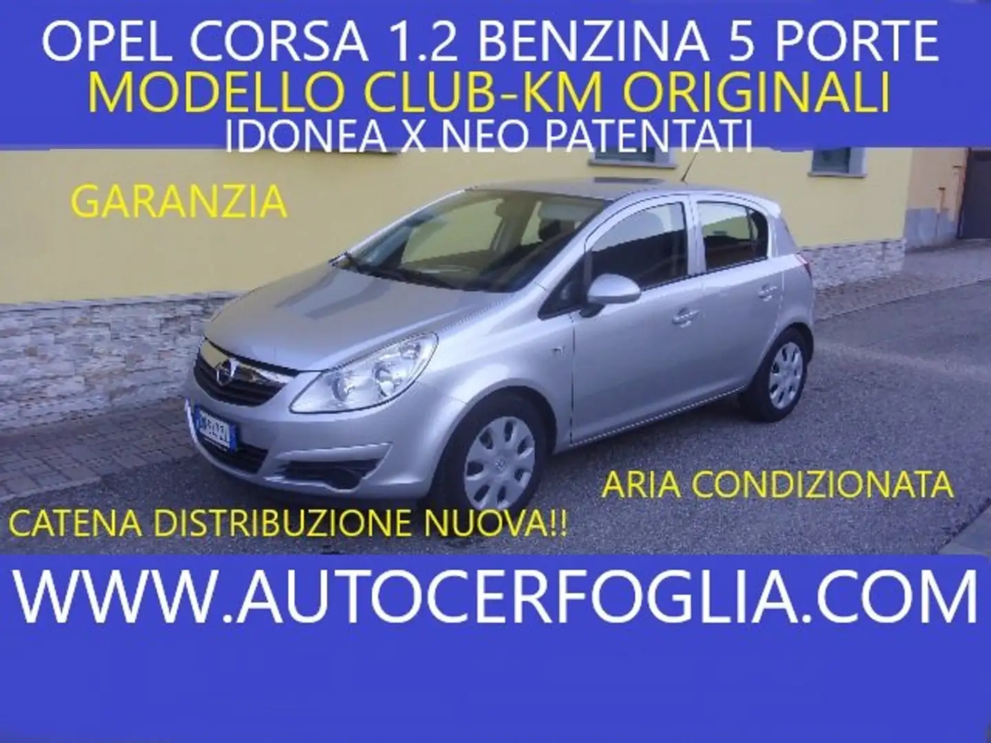 Opel Corsa IV 2006 5p 1.2 Club-X NEO PATENTATI!! Argent - 1