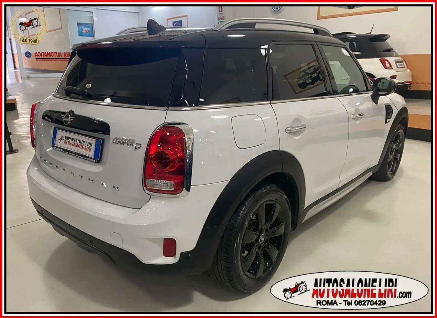 MINI Cooper D Countryman BOOST AUTO NAVI/CARPLAY Blanc - 2