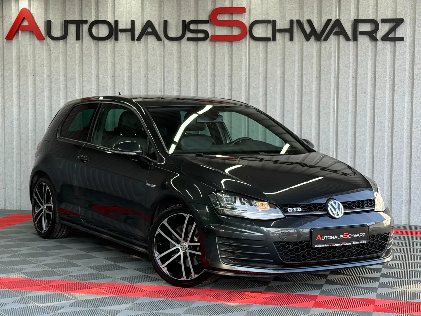 Volkswagen Golf GTD Golf VII GTD Automatik Navi Tempo Leder 1.Hand Gris - 1