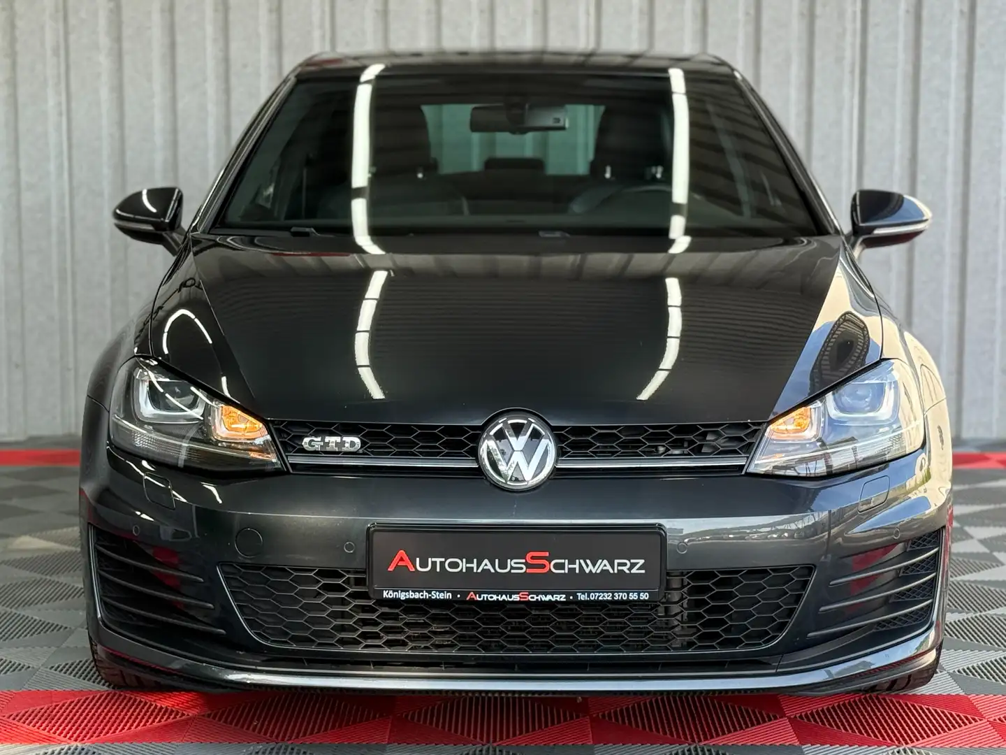 Volkswagen Golf GTD Golf VII GTD Automatik Navi Tempo Leder 1.Hand Gris - 2