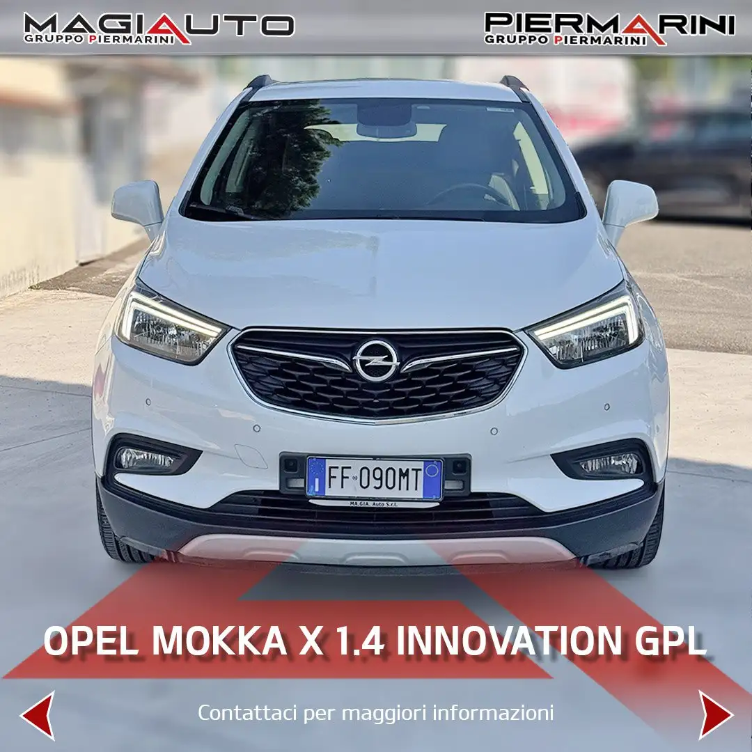 Opel Mokka 1.4 T GPL-Tech 140 CV 4x2 X Innovation Bianco - 2