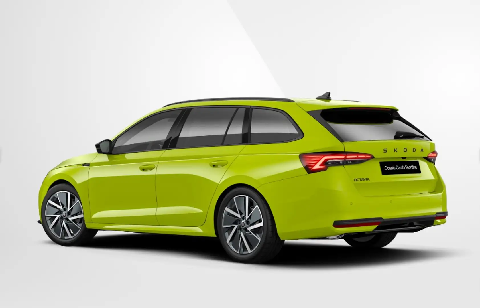 Skoda Octavia Combi 1.5 TSI MHEV Sportline Business 18" lichtmet Groen - 2