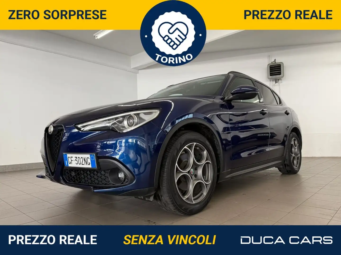 Alfa Romeo Stelvio Stelvio 2.2 Turbodiesel 190 CV AT8 Q4 Sprint con Bleu - 1