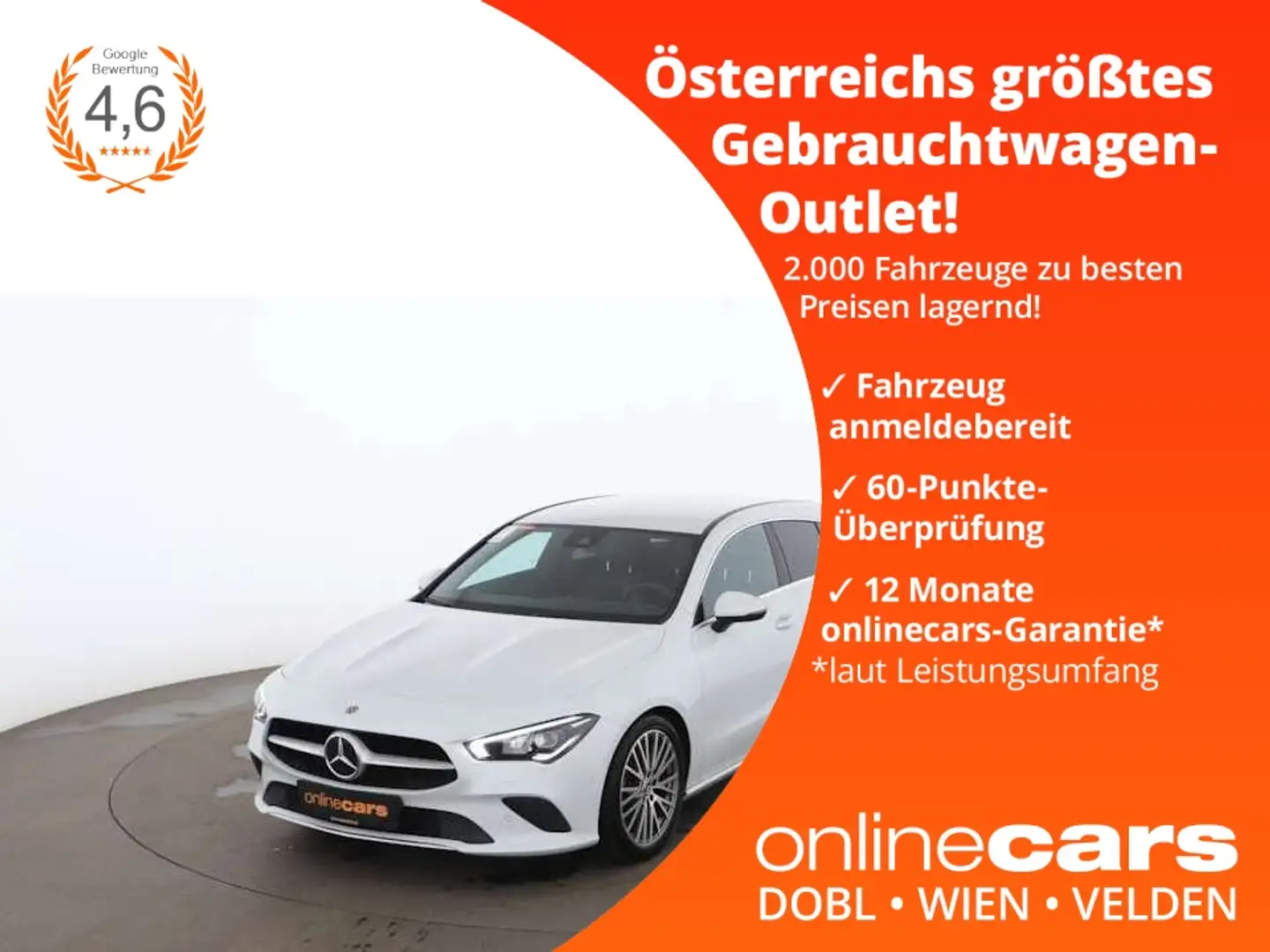 Mercedes-Benz CLA 180 SB Progressive LED LEDER NAVI TEMP R-CAM Alb - 1