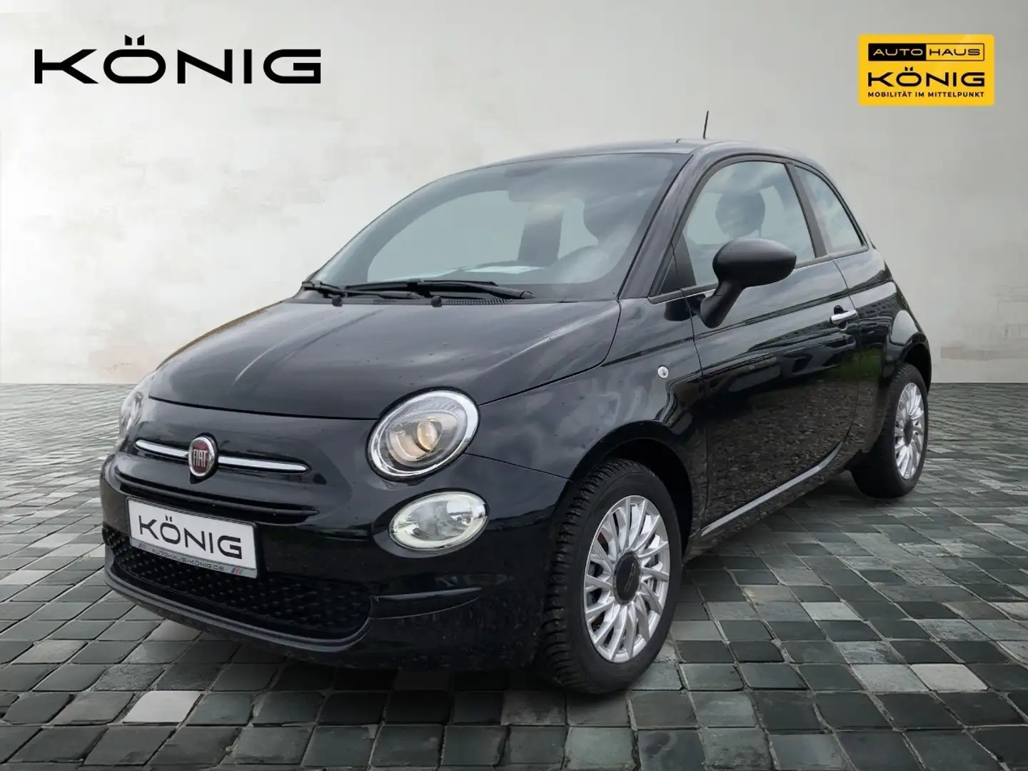 Fiat 500 Klima *CarPlay *Radio Schwarz - 1