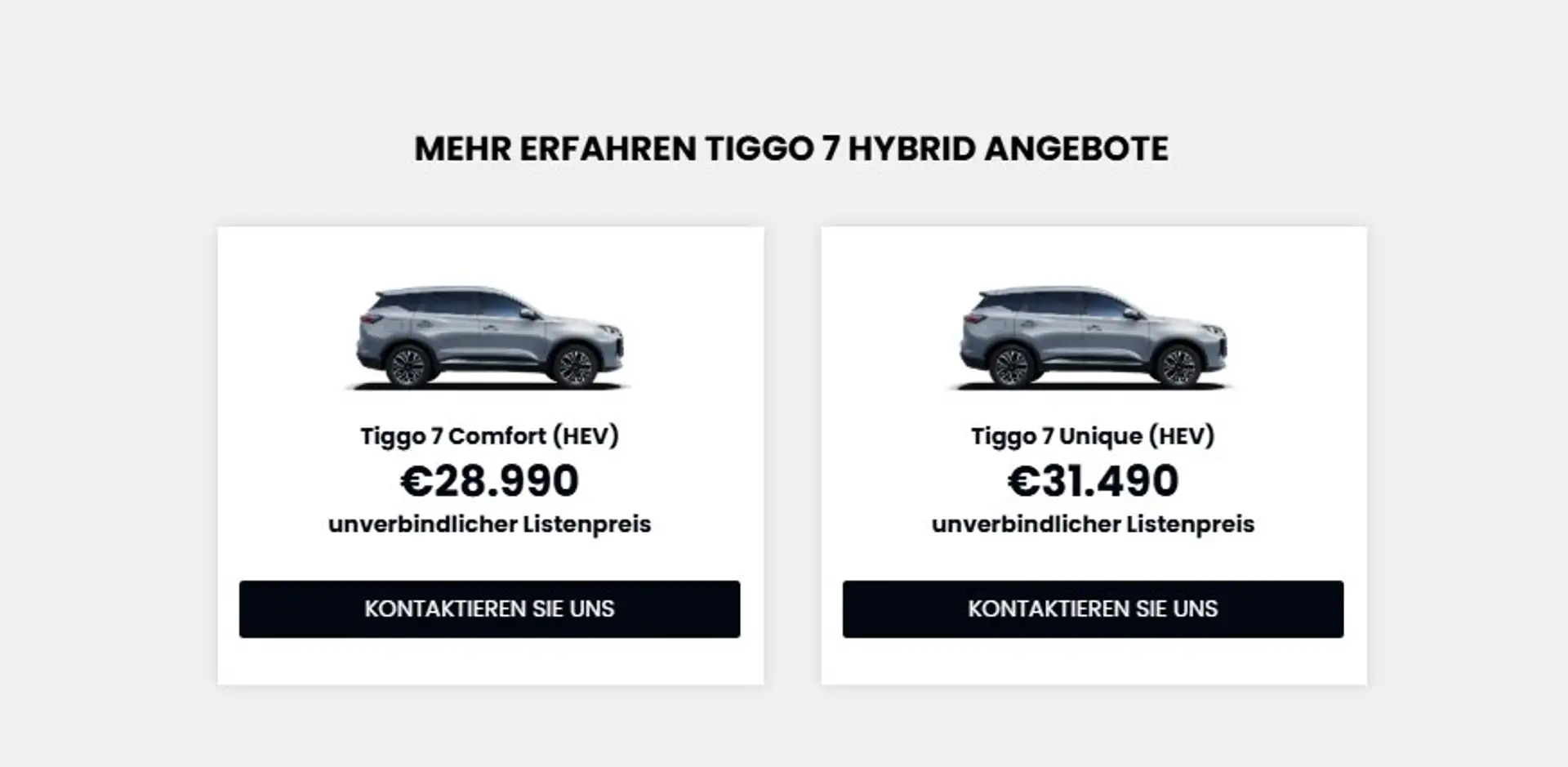 Chery Tiggo Tiggo 7 HPV Comfort Schwarz - 2