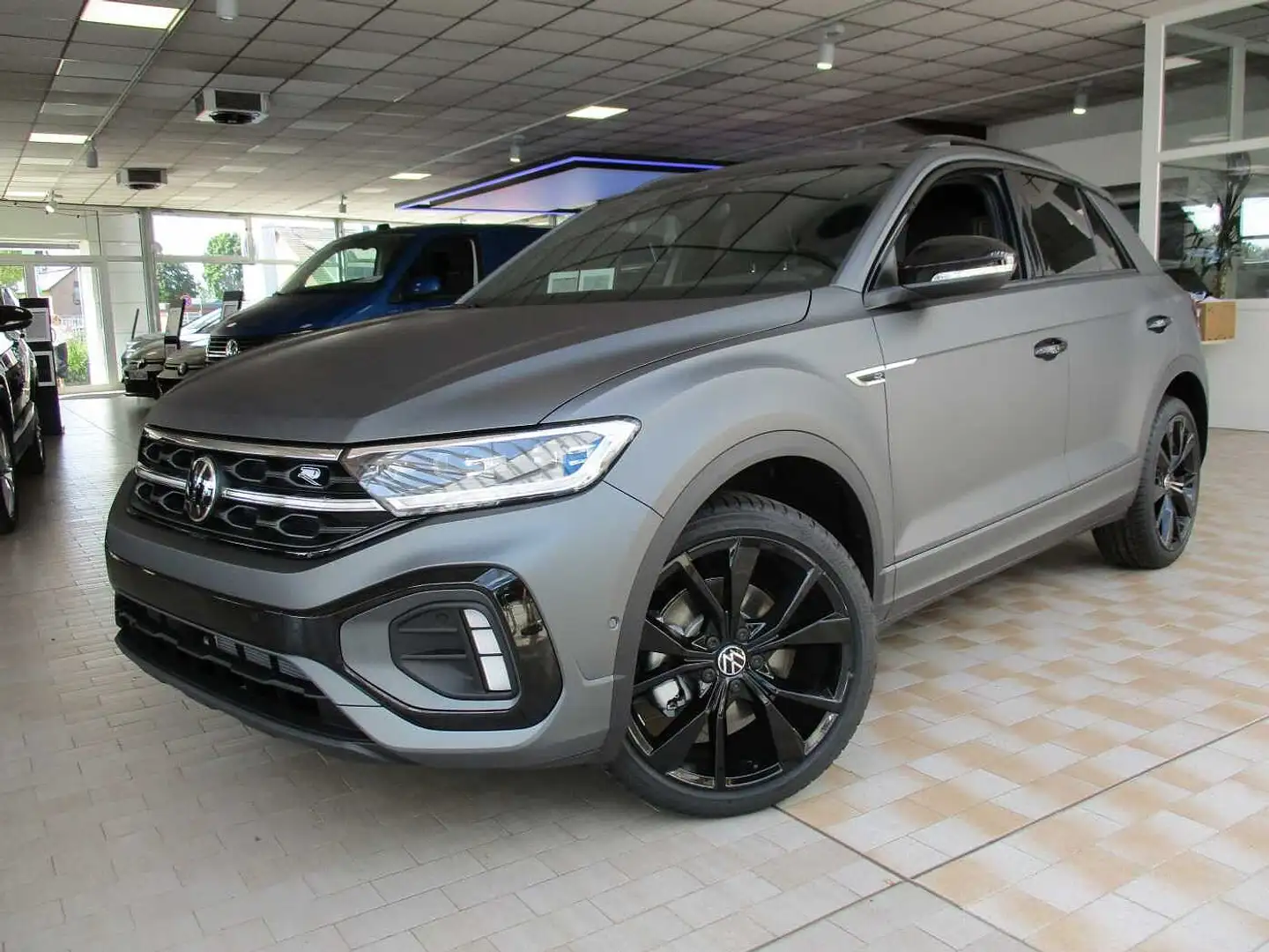 Volkswagen T-Roc 1.0 TSI OPF R-Line Gris - 1
