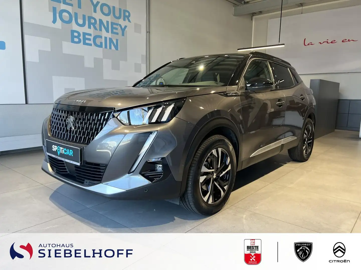 Peugeot 2008 GT-Line PureTech 130 *AHK* Grijs - 2