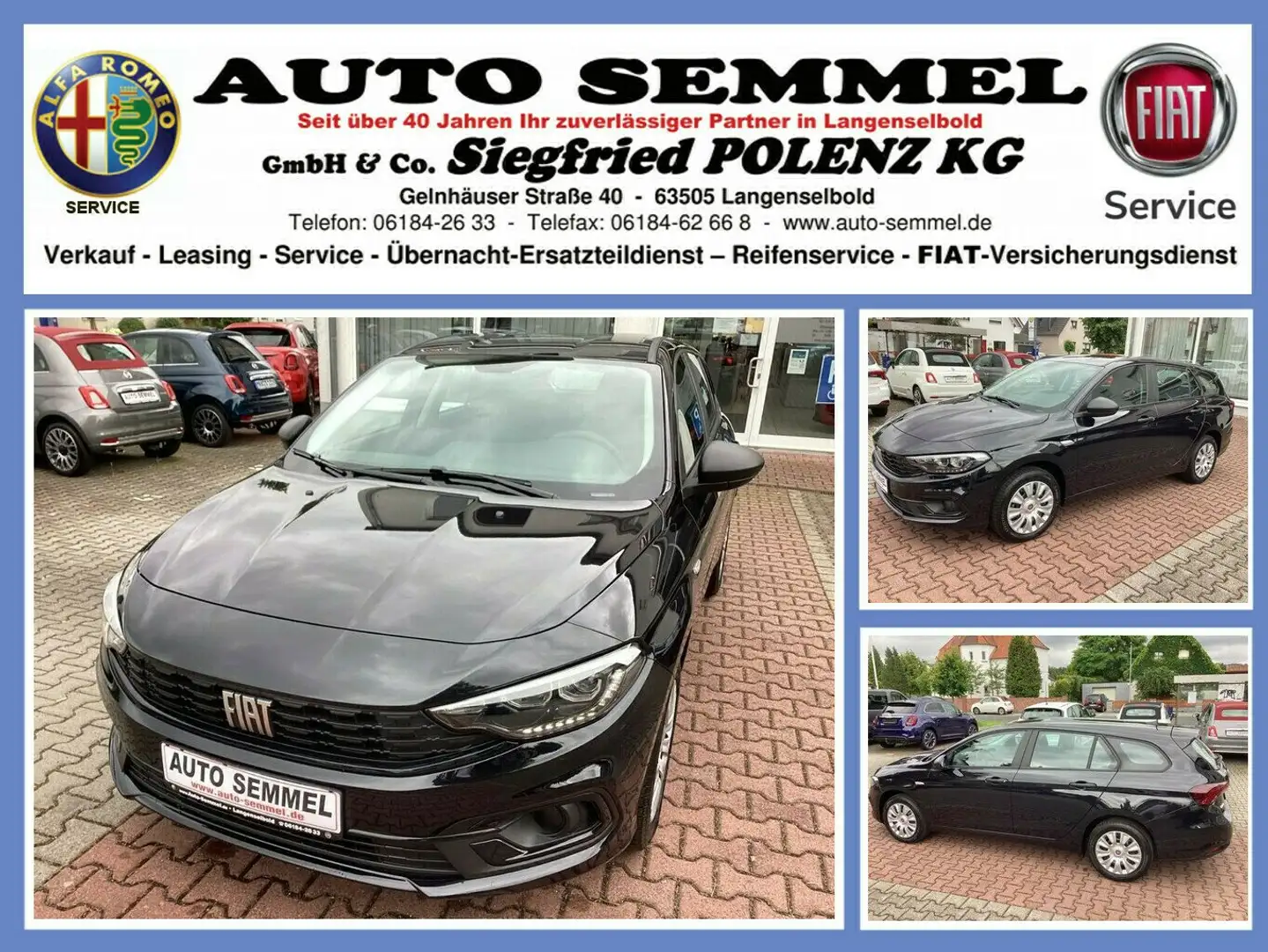Fiat Tipo Kombi MY24 HYB. 1.5 GSE 130PS Noir - 1