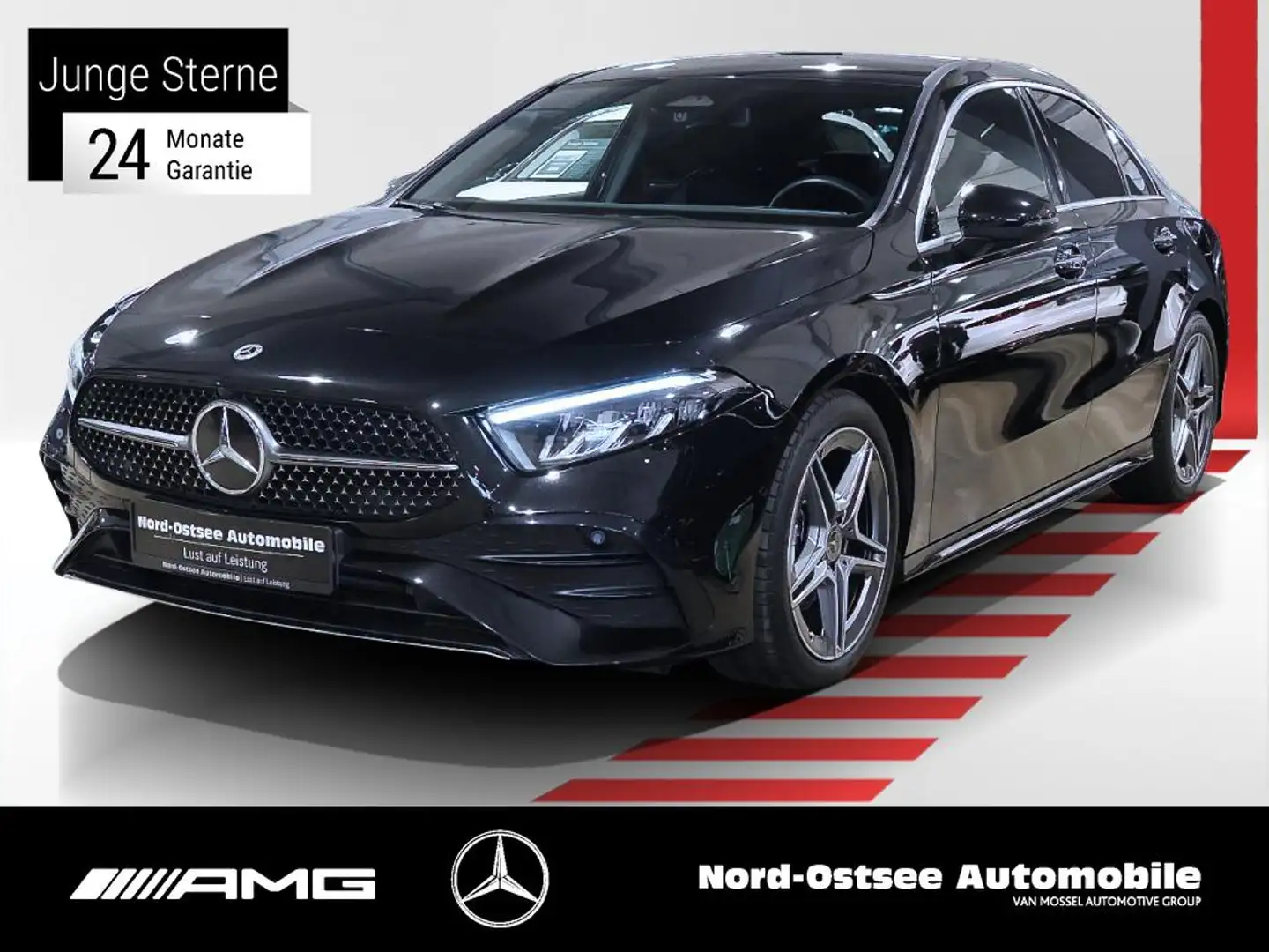 Mercedes-Benz A 180 d AMG LED KAMERA KEYLESS SITZHZ NAVI TEMPO Schwarz - 1