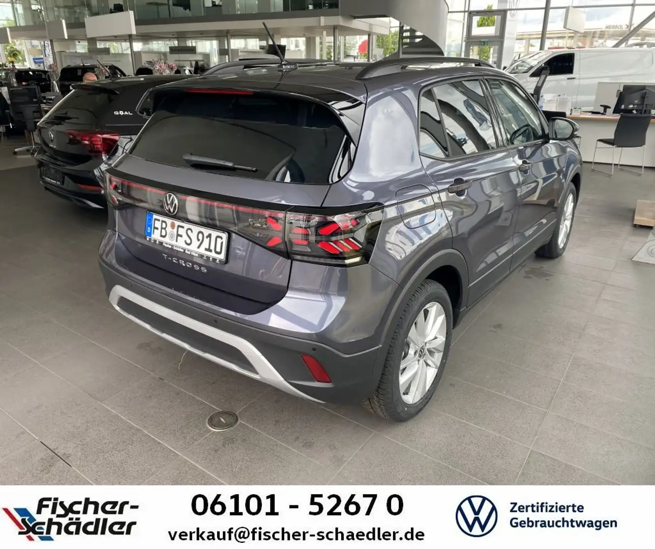 Volkswagen T-Cross Life 1.0TSI*DSG*IQLight*RearView*Keyless Grau - 2