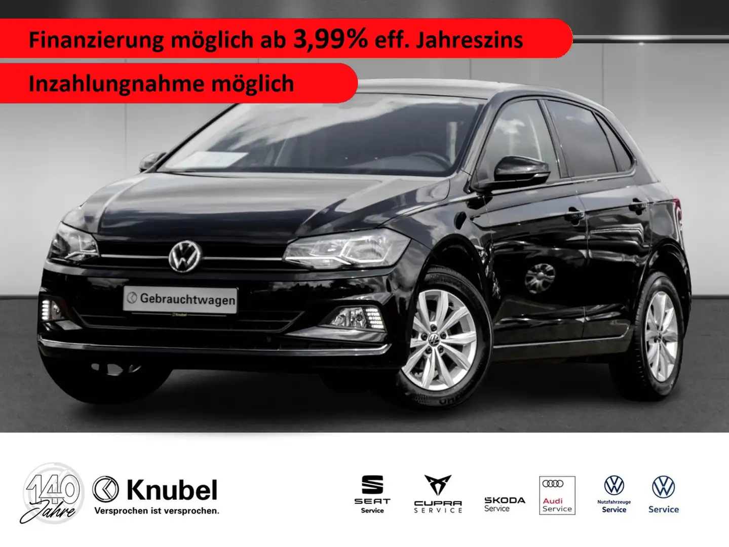 Volkswagen Polo Highline 1.0 TSI NAVI/PDC/SHZ/ALU Schwarz - 1