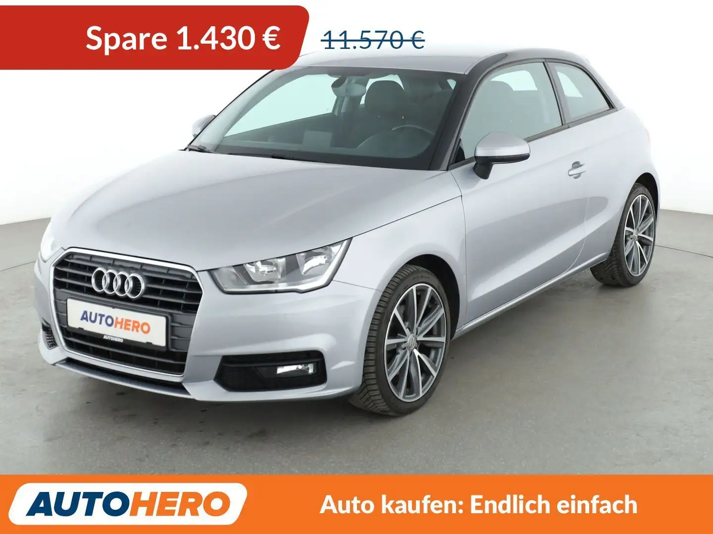 Audi A1 1.4 TFSI*NAVI*TEMPO*PDC*SHZ*ALU*KLIMA* Silber - 1