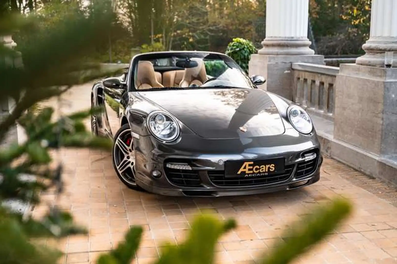 Porsche 997 911 TURBO CABRIO/ BELGIAN /BI-COLOR /BOSE / CHRONO Grau - 2